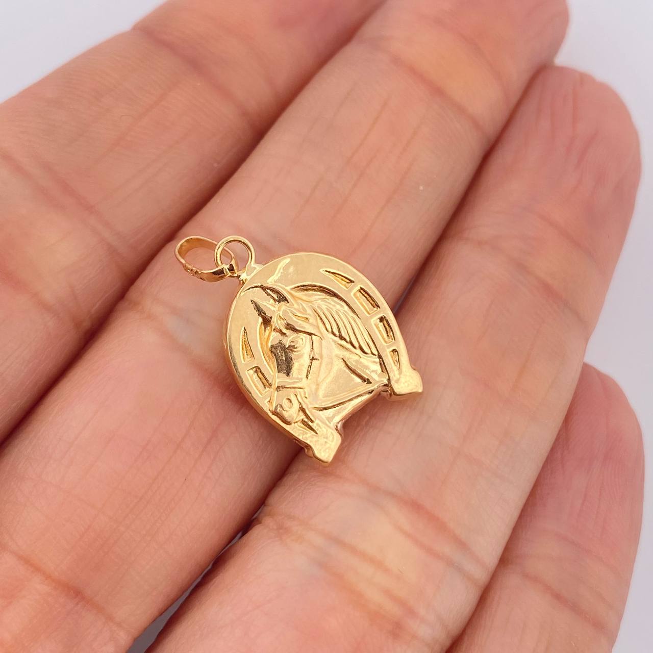 Dije Herradura Caballo 1gr / 2.5cm / Oro Amarillo 18K $