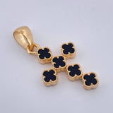 Dije Cruz Trebol 3.2gr / 3.3cm / Oro Amarillo 18K $
