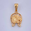 Dije Herradura Caballo 2.45gr / 2.6cm / Oro Amarillo 18K $