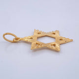Dije Estrella De David 2.1gr / 3.1cm / Oro Amarillo 18K $