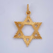 Dije Estrella De David 2.1gr / 3.1cm / Oro Amarillo 18K $