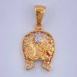 Dije Herradura Caballo 2.5gr / 2.6cm / Dos Oros Amarillo Blanco 18K $