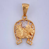 Dije Herradura Caballo 2.5gr / 2.6cm / Dos Oros Amarillo Blanco 18K $