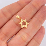 Dije Estrella De David 2.3gr / 3.7cm / Oro Amarillo 18K $
