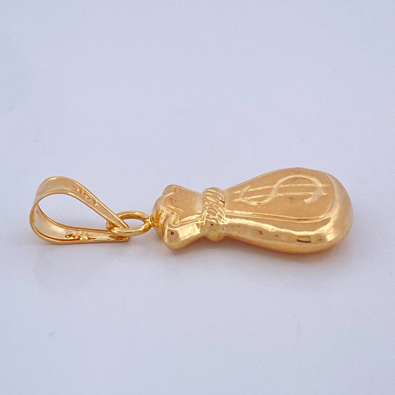Dije Bolsa De Dinero 1.2gr / 3cm / Oro Amarillo 18K $