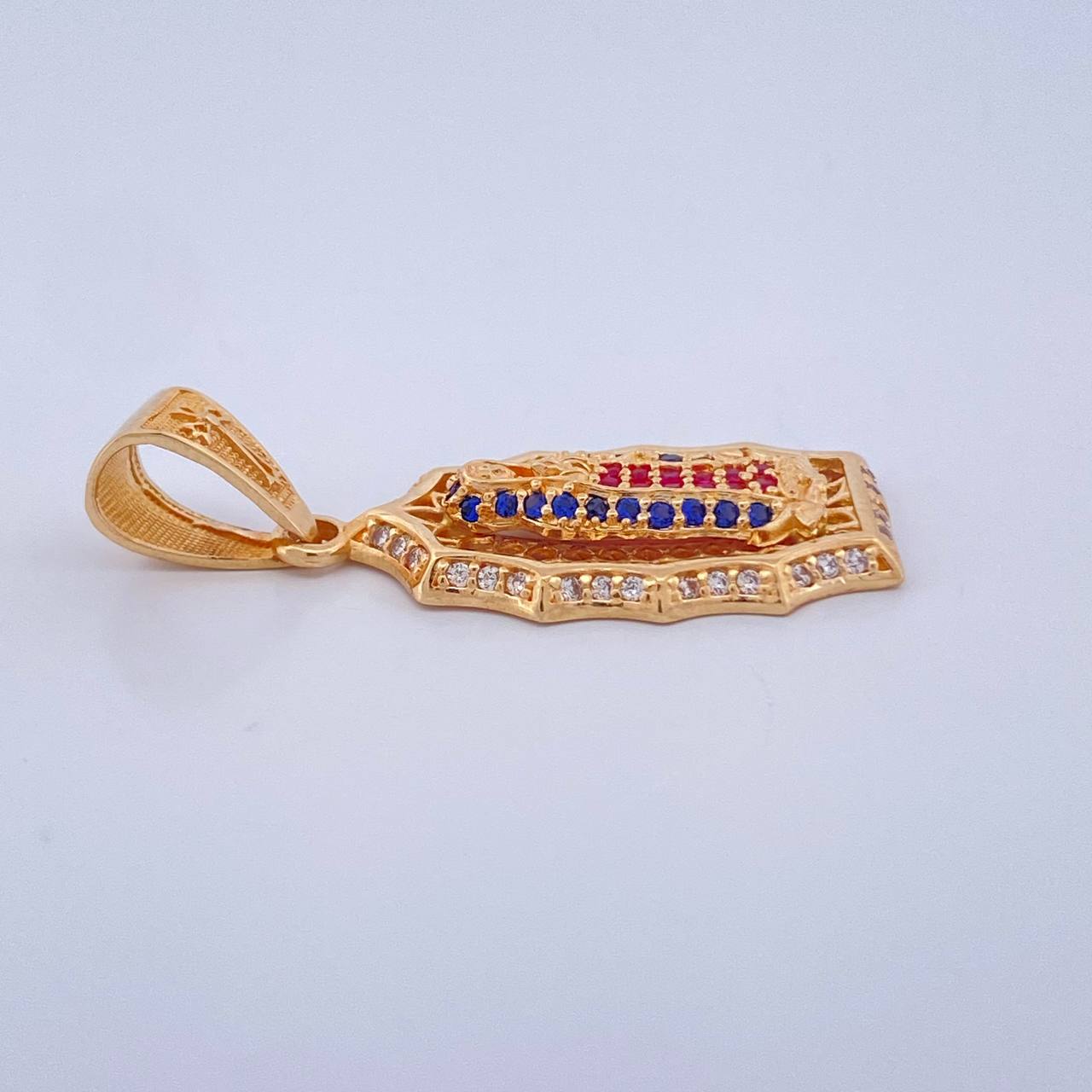 Dije Virgen De Guadalupe 3.25gr / 3.2cm / Oro Amarillo 18K $