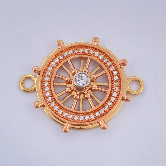 Herraje Timon 4.4gr / 3cm / Tres Oros 18K $