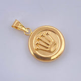 Dije Corona Rx 1.1gr / 2.5cm / Oro Amarillo 18K $