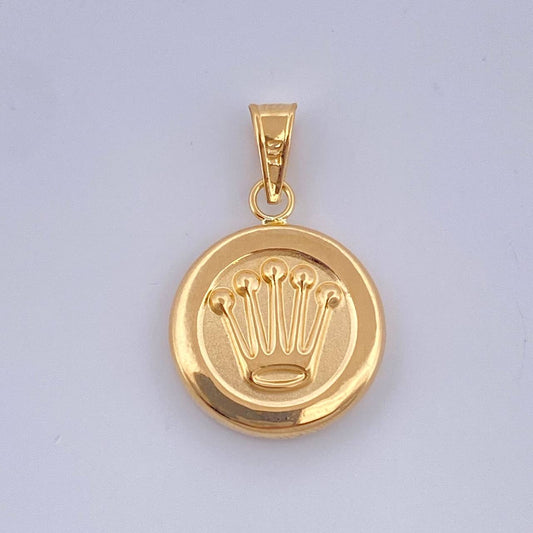 Dije Corona Rx 1.1gr / 2.5cm / Oro Amarillo 18K $