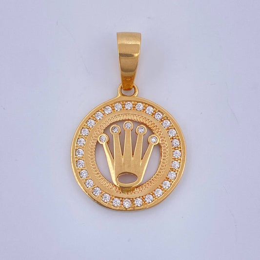 Dije Corona Rx 5gr / 3.4cm / Oro Amarillo 18K $