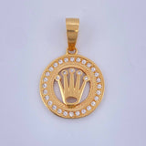 Dije Corona Rx 5gr / 3.4cm / Oro Amarillo 18K $