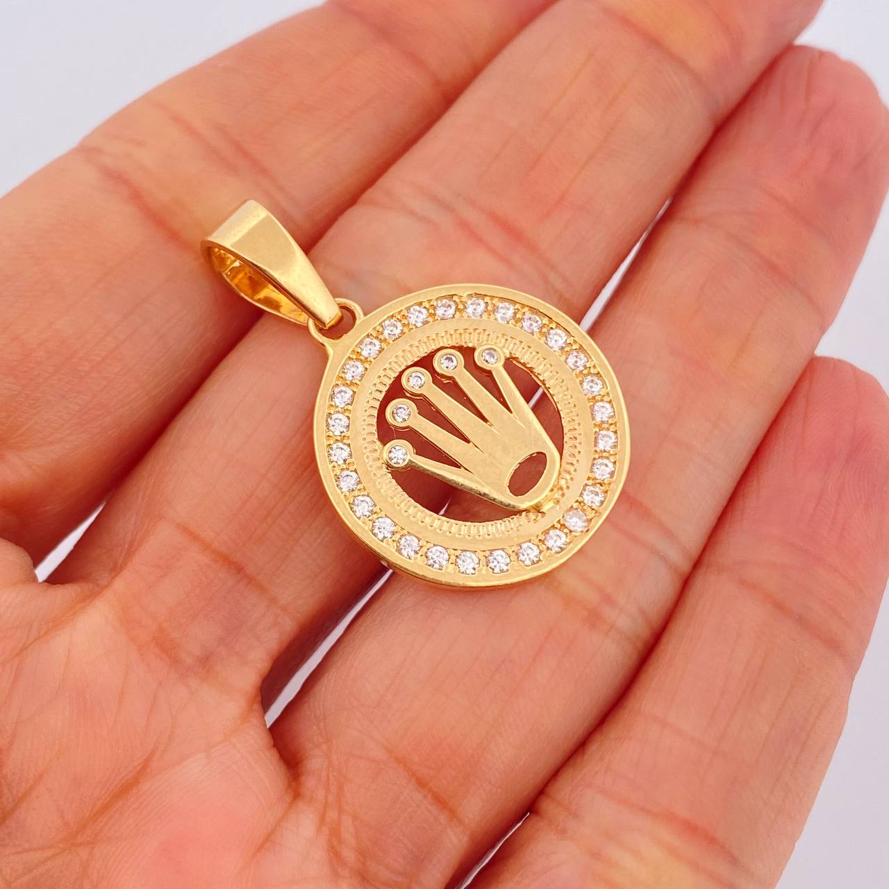 Dije Corona Rx 5gr / 3.4cm / Oro Amarillo 18K $