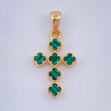 Dije Cruz Trebol 3.3gr / 3.3cm / Oro Amarillo Nac.Esp. 18K $