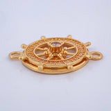 Herraje Timon 4.45gr / 3cm / Oro Amarillo 18K $