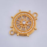Herraje Timon 4.45gr / 3cm / Oro Amarillo 18K $