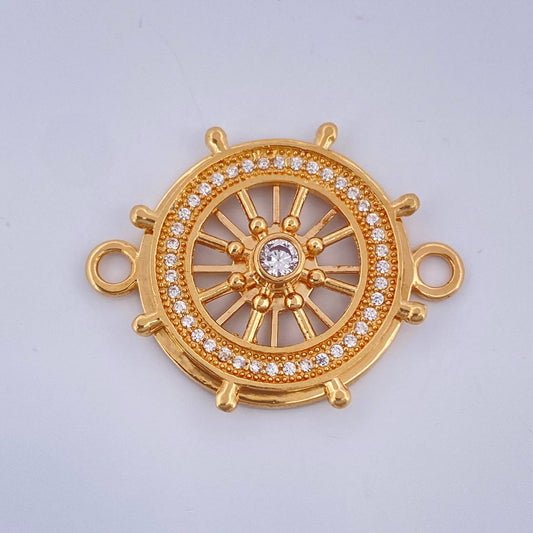 Herraje Timon 4.45gr / 3cm / Oro Amarillo 18K $