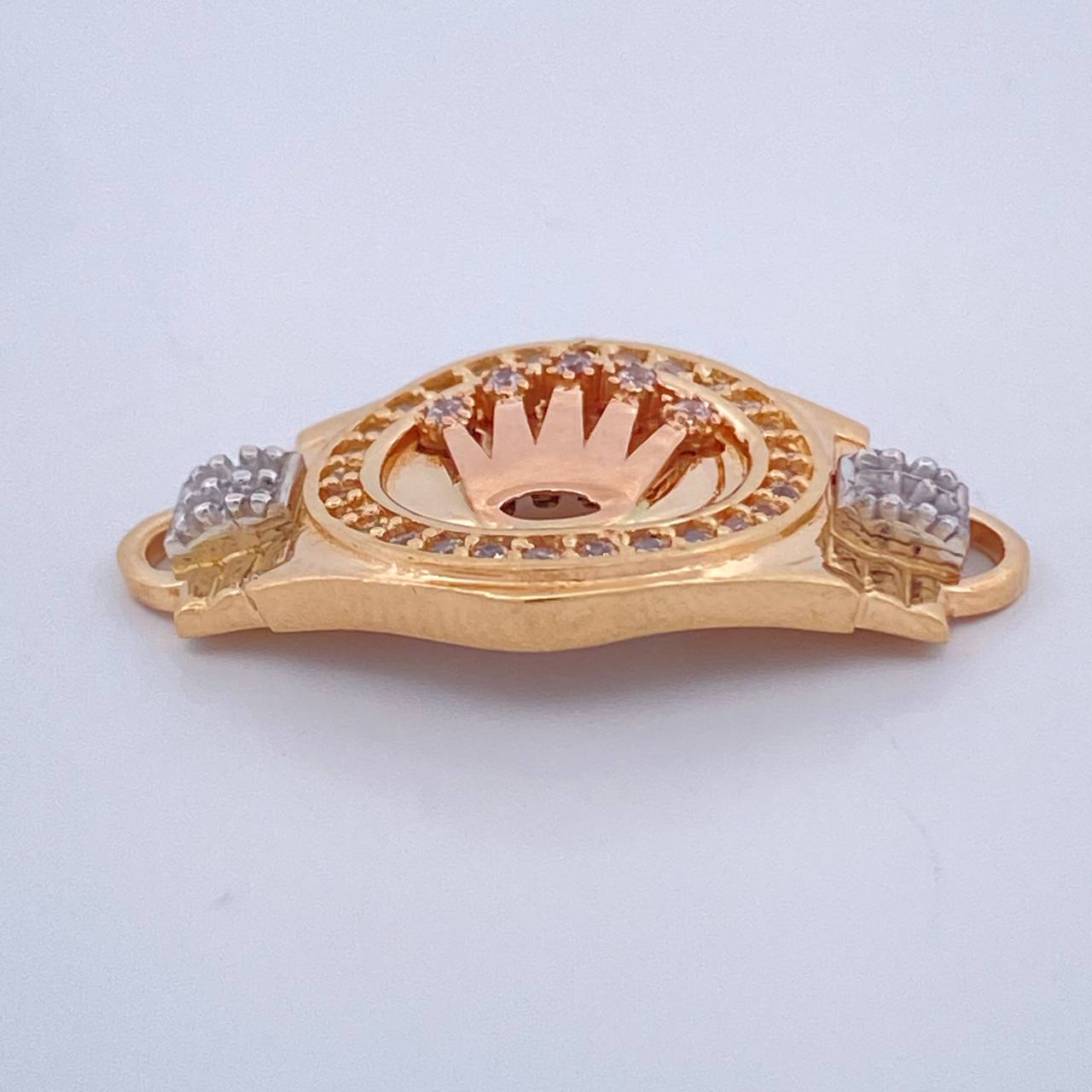 Herraje Correa Corona Rx 5.15gr / 2.8cm / Tres Oros 18K $