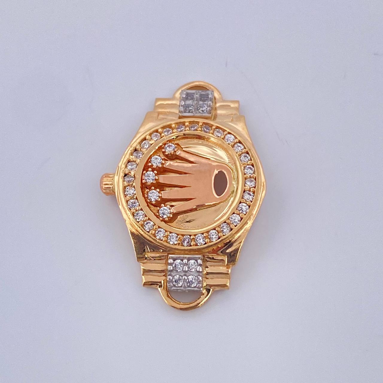 Herraje Correa Corona Rx 5.15gr / 2.8cm / Tres Oros 18K $