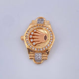 Herraje Correa Corona Rx 5.15gr / 2.8cm / Tres Oros 18K $
