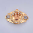 Herraje Correa Corona Rx 5.15gr / 2.8cm / Tres Oros 18K $