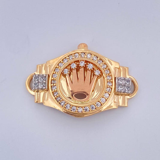 Herraje Correa Corona Rx 5.15gr / 2.8cm / Tres Oros 18K $