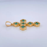 Dije Cruz Trebol 7.9gr / 4.5cm / Oro Amarillo Nac.Esp. 18K $