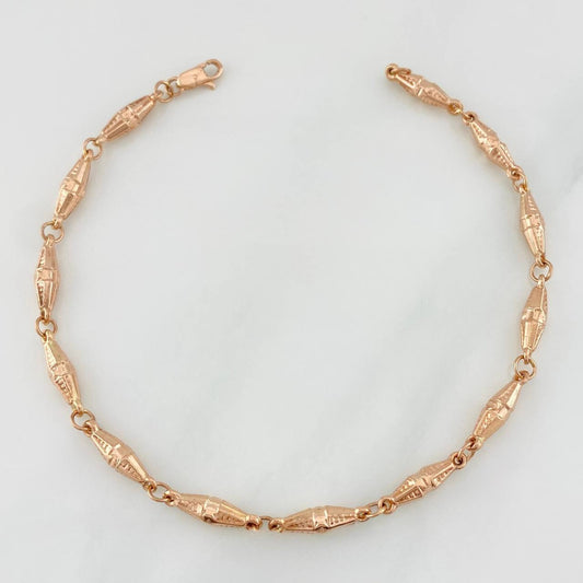 Pulso Rustica Dubai 4.15g / 21.05cm / 3.62mm Oro Rosa 18K