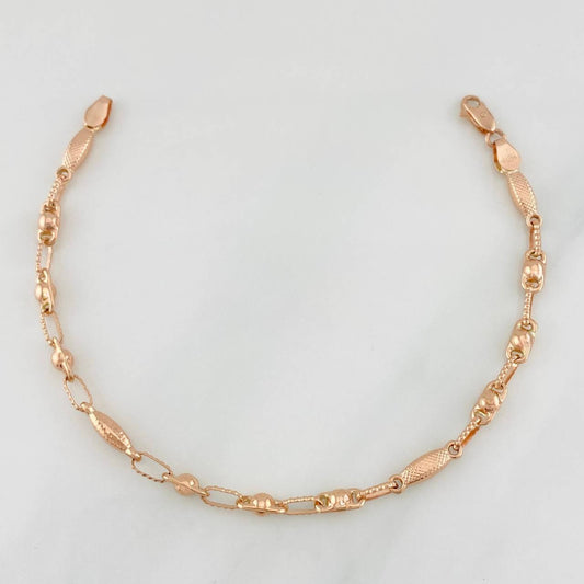 Pulso Rustica Burbuja 3.25g / 17.05cm / 3.36mm Oro Rosa 18K