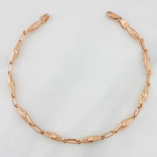 Pulso Rustica Dubai 3.9g / 20.05cm / 3.35mm Oro Rosa 18K