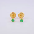 Topos Cuatro Garras Esmeralda 60pts 0.5g / 2.4mm Oro Amarillo 18K