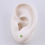 Topos Cuatro Garras Esmeralda 60pts 0.5g / 2.4mm Oro Amarillo 18K