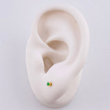 Topos Cuatro Garras Esmeralda 60pts 0.45g / 1.8mm Oro Amarillo 18K