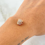 Herraje Cabeza Pantera 1.75gr / 1cm / Circones Blancos Verdes Oro Rosa 18K