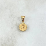 Dije Letra G 0.6gr / 1.7cm / Circulo Boreado Oro Amarillo 18K