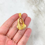 Dije Rostro de Cristo 11.85gr / 3.8cm / Dos Oros Amarillo Rosa ©