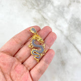 Dije Dragon 9gr / 5cm / Circones Blancos Azules Verdes Oro Amarillo ©