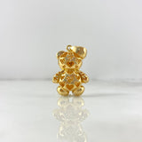 Dije Oso  7.35gr / 3.4cm / Circones Blancos Negros Oro Amarillo