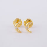 Topos Media Luna 0.5g / 6.1mm Oro Amarillo 18K