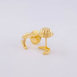Topos Media Luna 0.5g / 6.1mm Oro Amarillo 18K