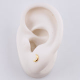 Topos Media Luna 0.5g / 6.2mm Oro Amarillo 18K