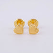 Topos Corazón Diamantado 0.5g / 5mm Oro Amarillo 18K