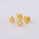 Topos Corazón Diamantado 0.5g / 5mm Oro Amarillo 18K