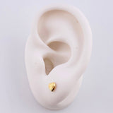 Topos Corazón Diamantado 0.5g / 5mm Oro Amarillo 18K