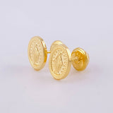 Topos Virgen Milagrosa 0.65g / 8.2mm Oro Amarillo 18K