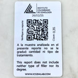 Anillo Solitario Entrenzado 4gr / T6 1/2 / Esmeralda 35pts Diamantes 20pts Oro Blanco 18K (Joya) ©