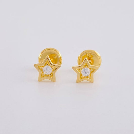Topos Estrella 0.7g / in / 4.4mm Oro Amarillo 18K