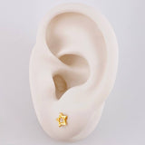 Topos Estrella 0.75g / in / 4.4mm Oro Amarillo 18K