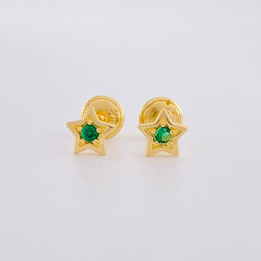 Topos Estrella 0.7g / in / 4.4mm Oro Amarillo 18K