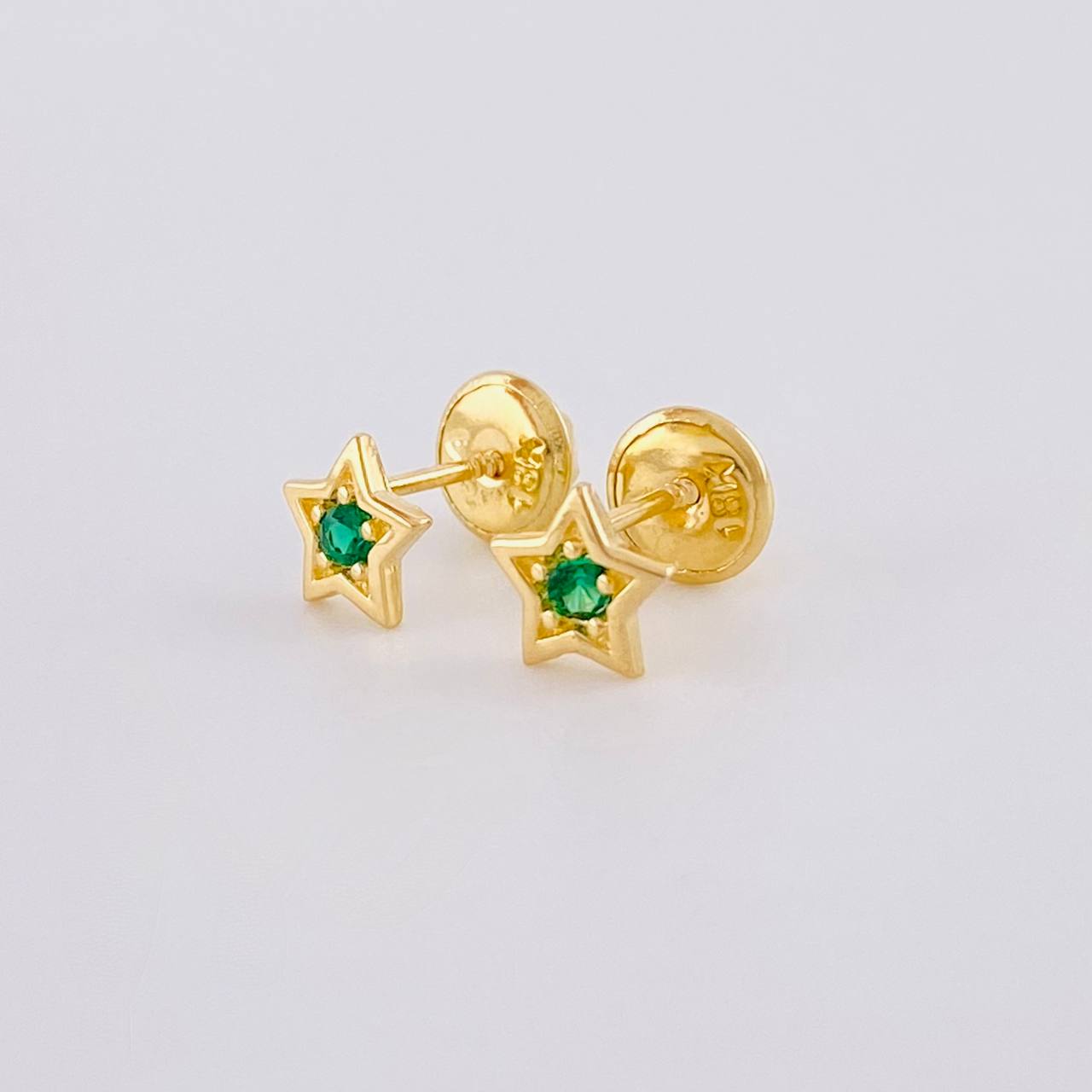 Topos Estrella 0.7g / in / 4.4mm Oro Amarillo 18K
