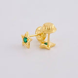 Topos Estrella 0.7g / in / 4.4mm Oro Amarillo 18K